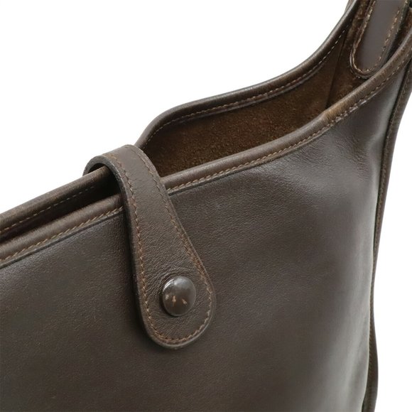 HERMES Evelyn I PM Shoulder Bag in Dark Brown Evercalf Leather with D Stamp - Picture 6 of 8